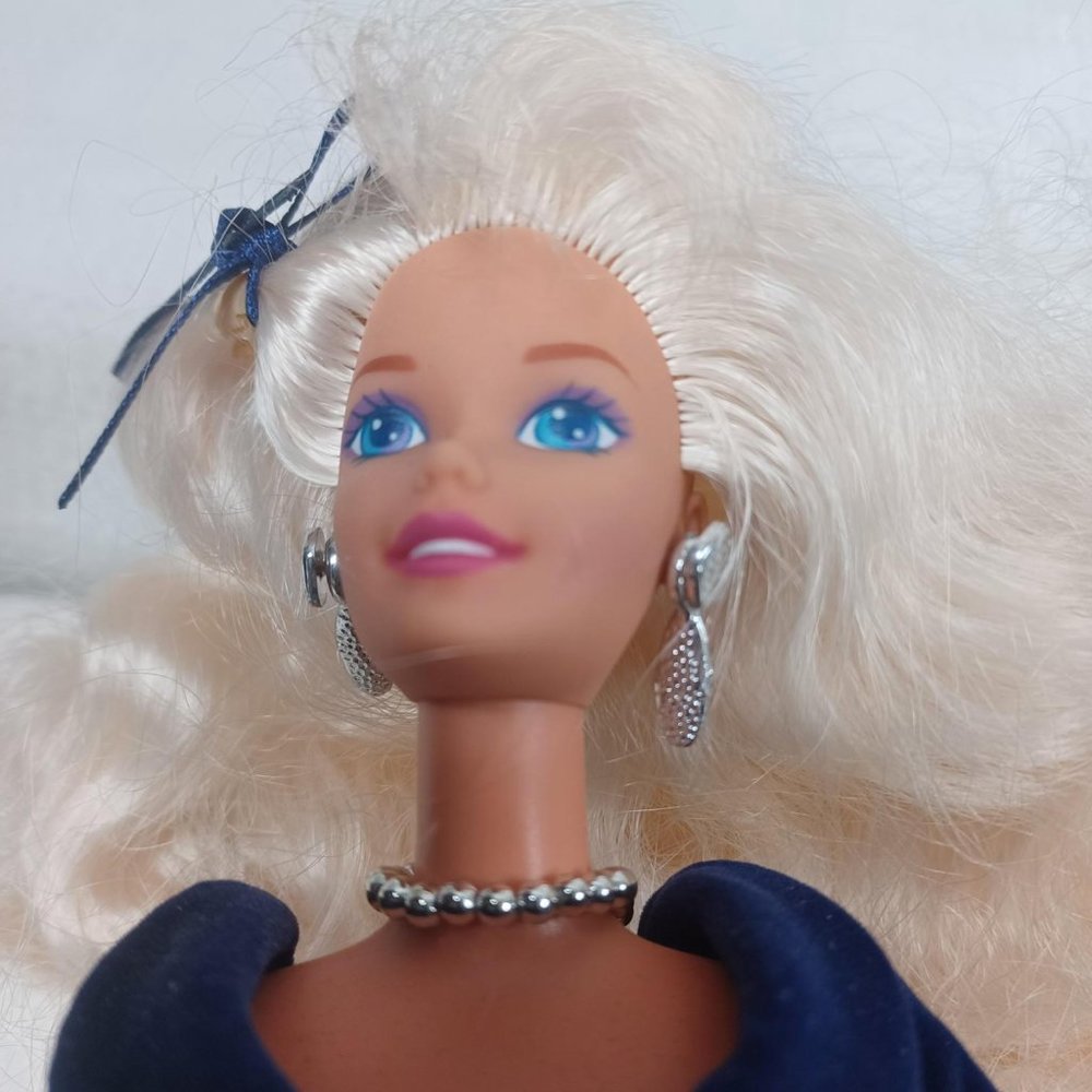 Winter Velvet Barbie First in a Series Special Edition Avon Exclusive Open Box.